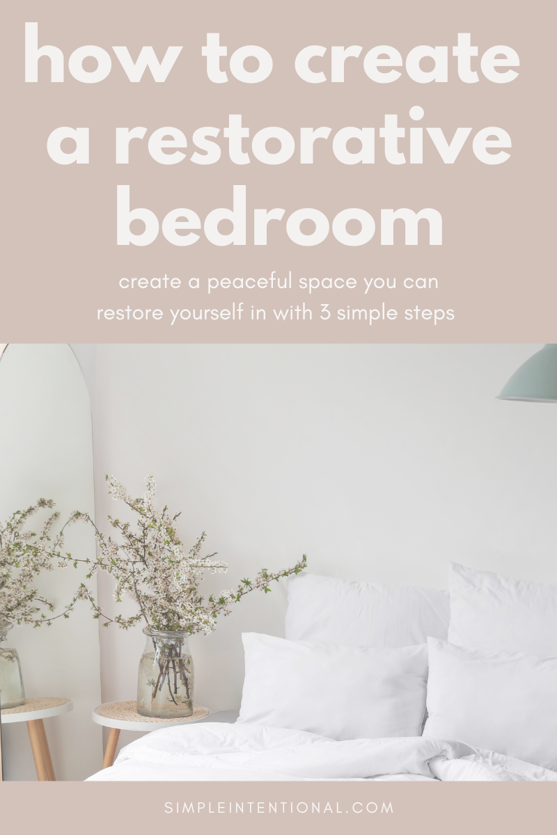 create a restorative bedroom, simplify, minimalism